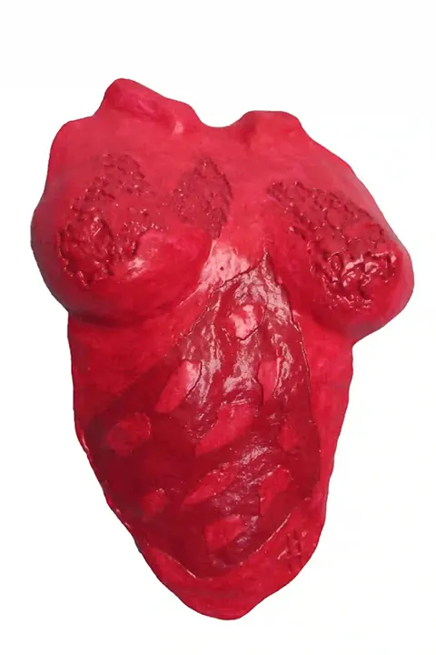 wall-female-bust-relief-red